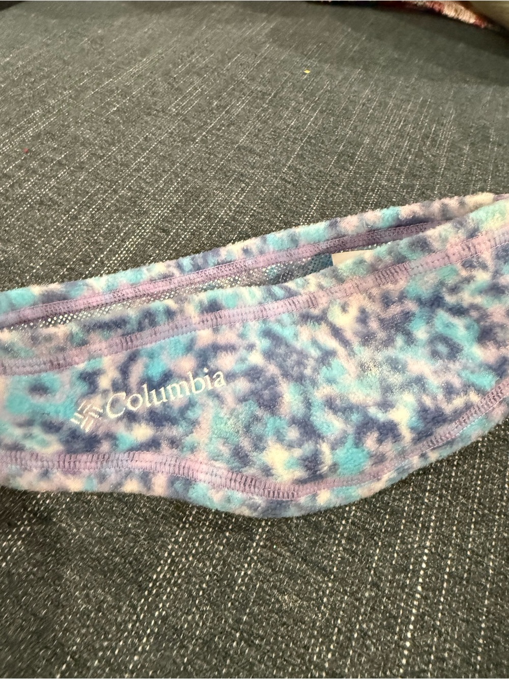 Columbia Kids Purple and Blue Fleece winter headband
